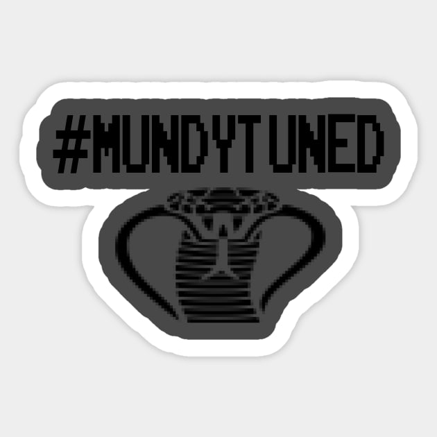#MundyTuned Black Snake Sticker by #MundyTuned